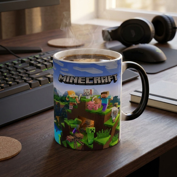 ماگ حرارتی کاکتی طرح ماینکرافت minecraft مدل mgh41607