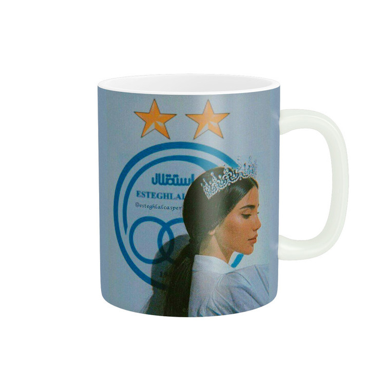ماگ پاد آفرین طرح استقلال مدل تاج دخترونه کد 1388