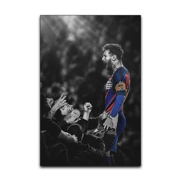 تابلو شاسی گوفی مدل لیونل مسی بازیکن فوتبال تیم بارسلونا Messi Barcelona Football کد BW51