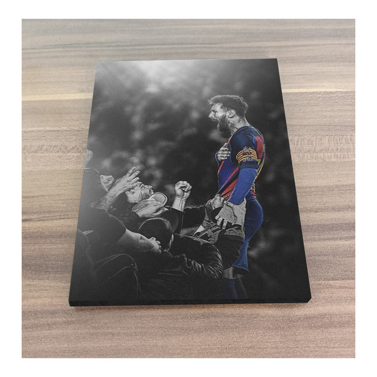 تابلو شاسی گوفی مدل لیونل مسی بازیکن فوتبال تیم بارسلونا Messi Barcelona Football کد BW51