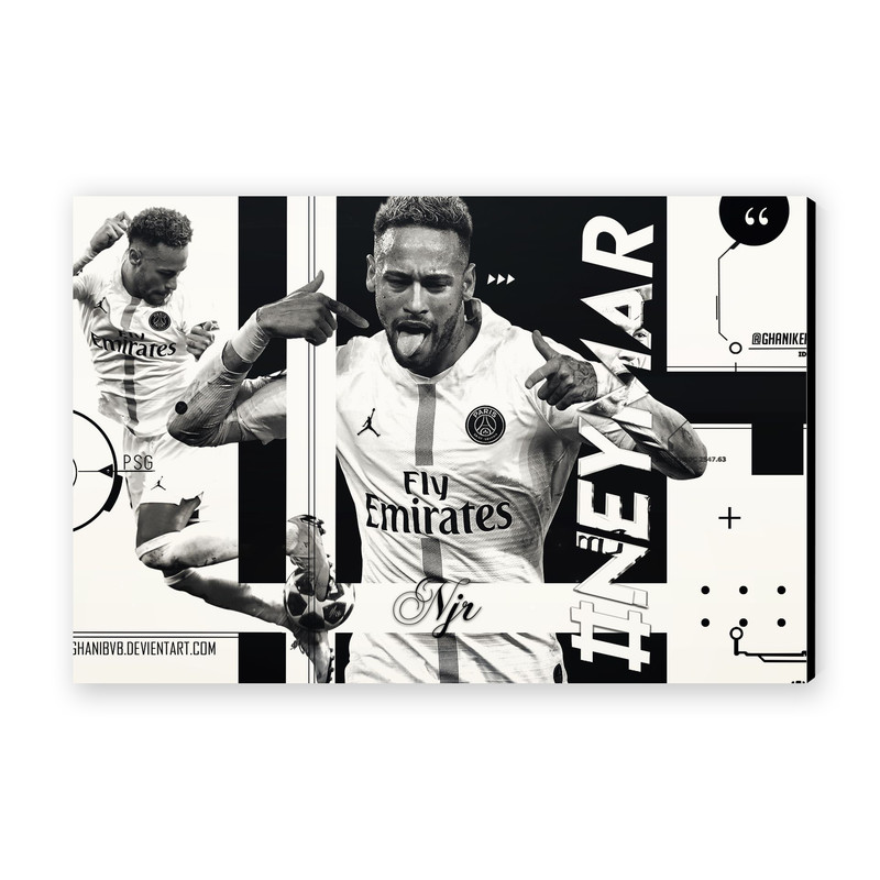 تابلو شاسی عرش مدل فانتزی ورزشی نیمار Neymar کد As3307
