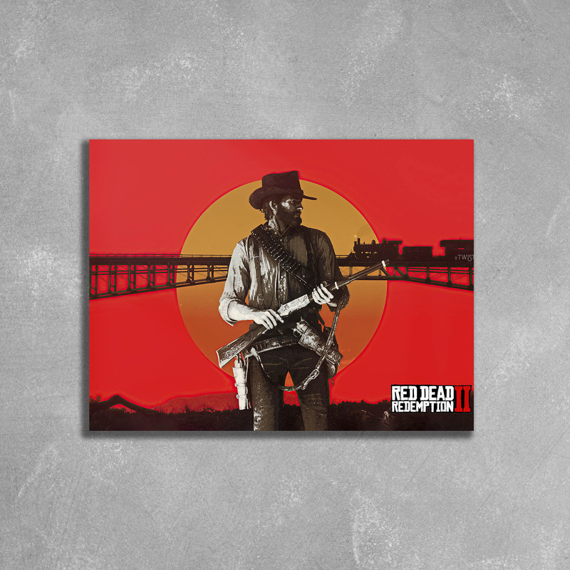 تابلو شاسی مدل گیمینگ رد دد ریدمپشن 2 شخصیت آرتور مورگان کد RDR2