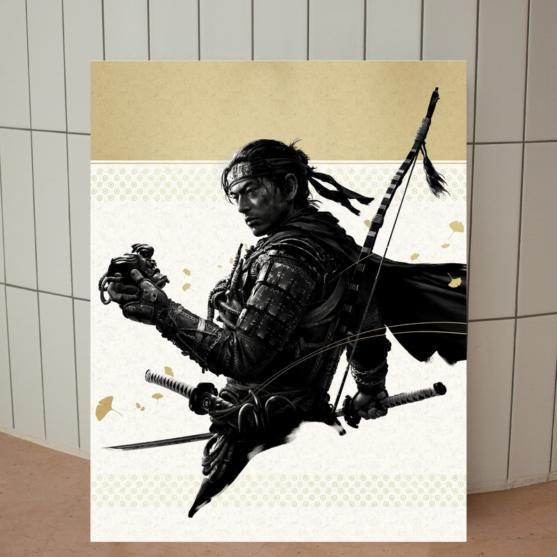 تابلو شاسی مدل گیمینگ گوست اف سوشیما ghost of tsushima کد 1244