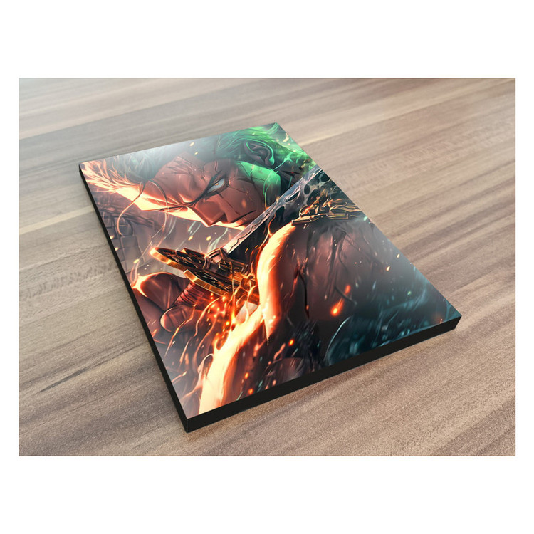 تابلو شاسی گوفی مدل زورو انیمه وان پیس طرح One Piece Zoro کد MOTH241