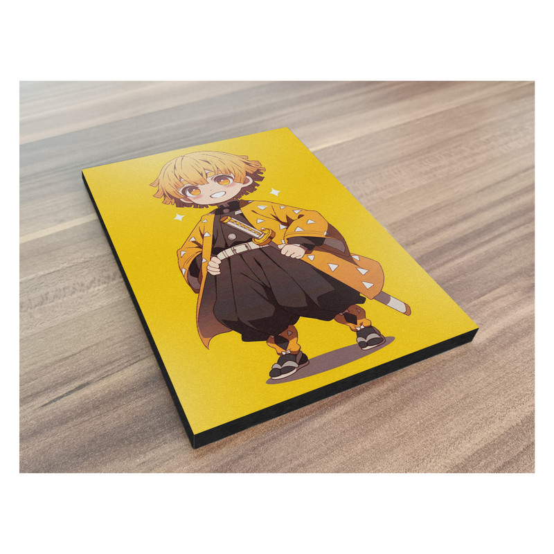 تابلو شاسی گوفی مدل زنیتسو گوگولی دیمن اسلیر انیمه شیطان کش Zenitsu Demon Slayer Anime کد SOLO21