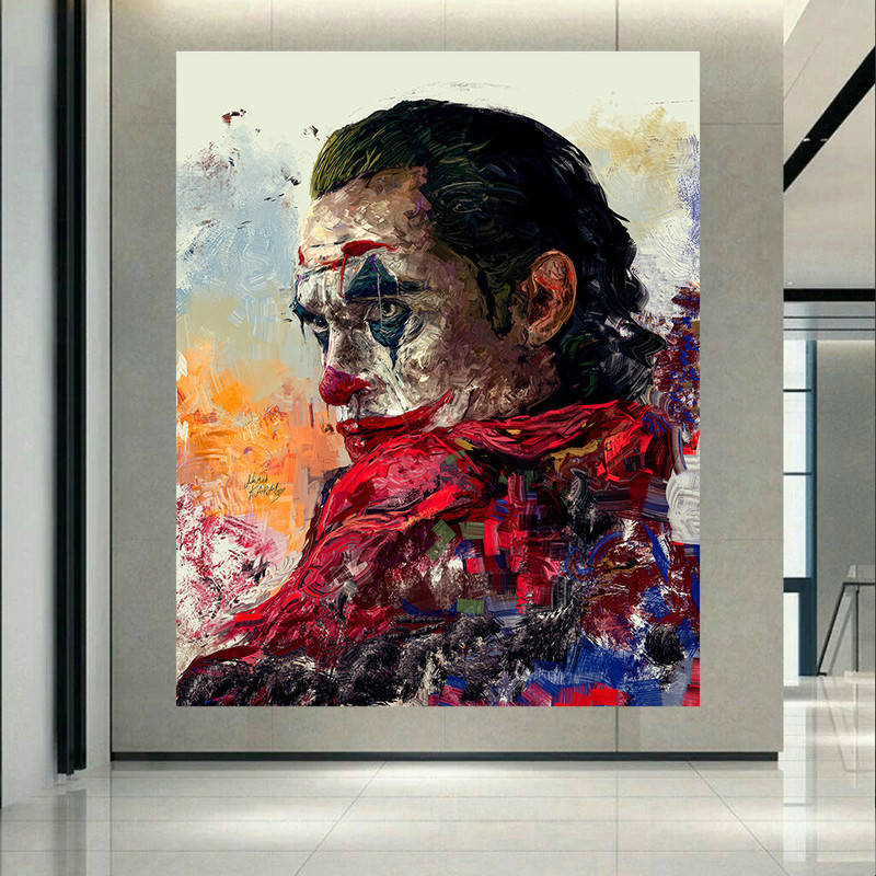 تابلو بوم طرح مخمل جوکر مدل نقاشی Art کد AR30361