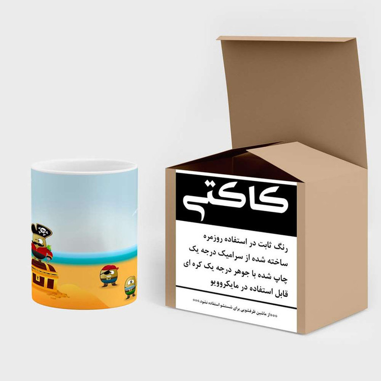 فاکس شاپ ماگ کاکتی مدل نقاشی کارتونی کد mgh18769