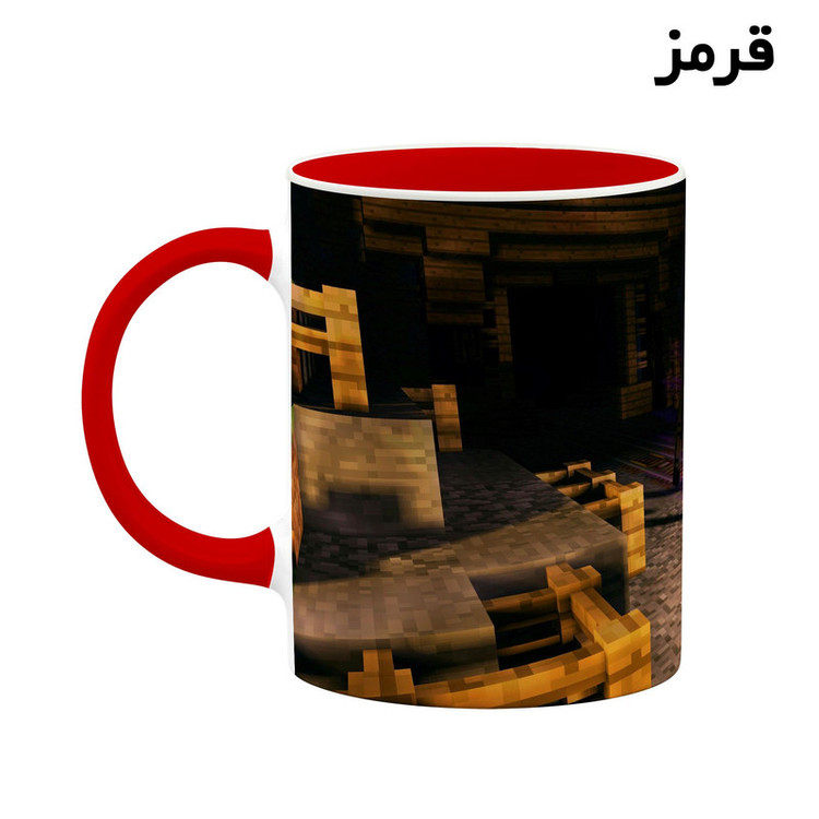 فاکس شاپ ماگ کاکتی طرح ماینکرافت minecraft مدل mgh41459