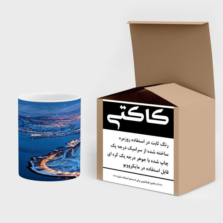 فاکس شاپ ماگ کاکتی مدل منظره برفی کد mgh15058