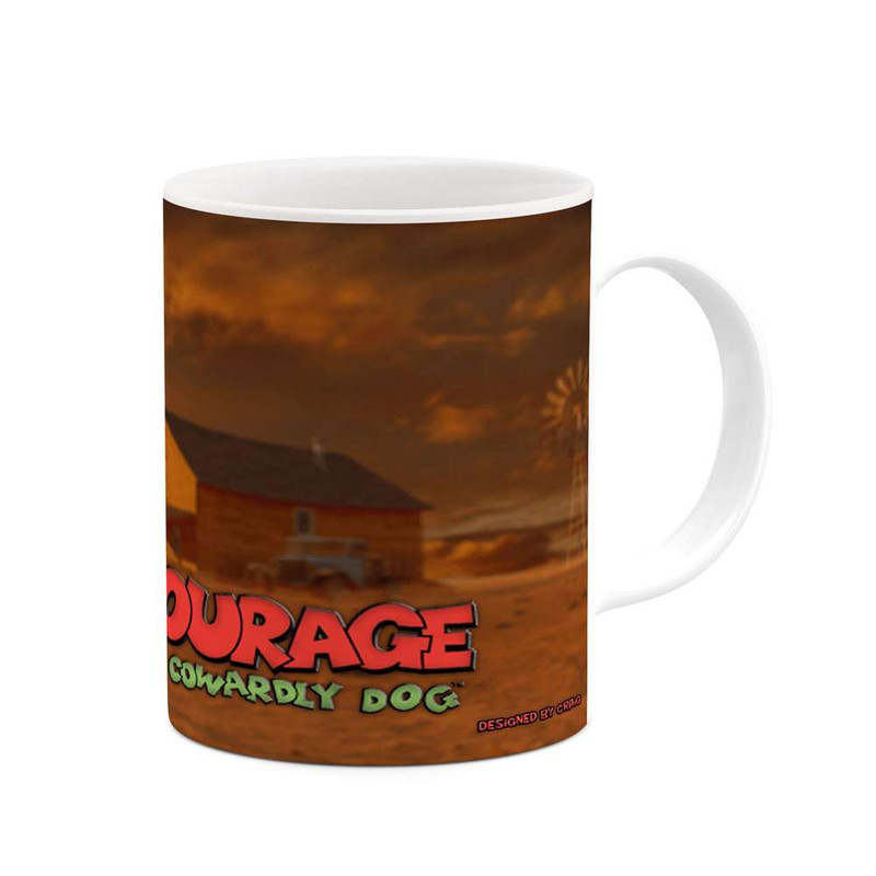 فاکس شاپ ماگ کاکتی مدل کارتون Courage The Cowardly Dog کد mgh22417