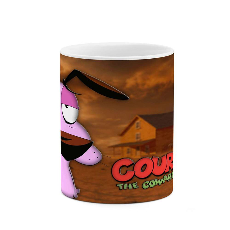 فاکس شاپ ماگ کاکتی مدل کارتون Courage The Cowardly Dog کد mgh22417