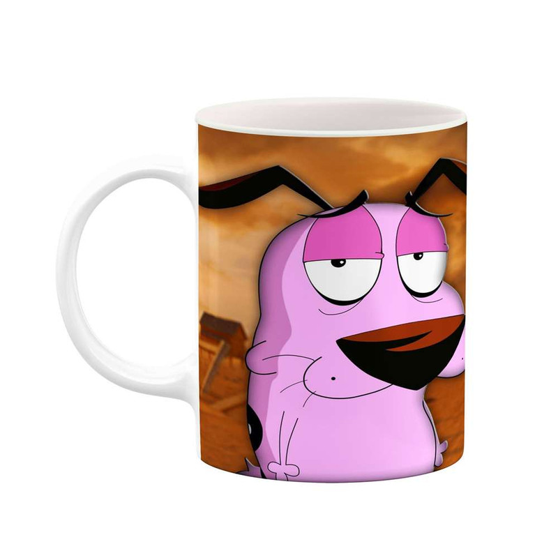 فاکس شاپ ماگ کاکتی مدل کارتون Courage The Cowardly Dog کد mgh22417