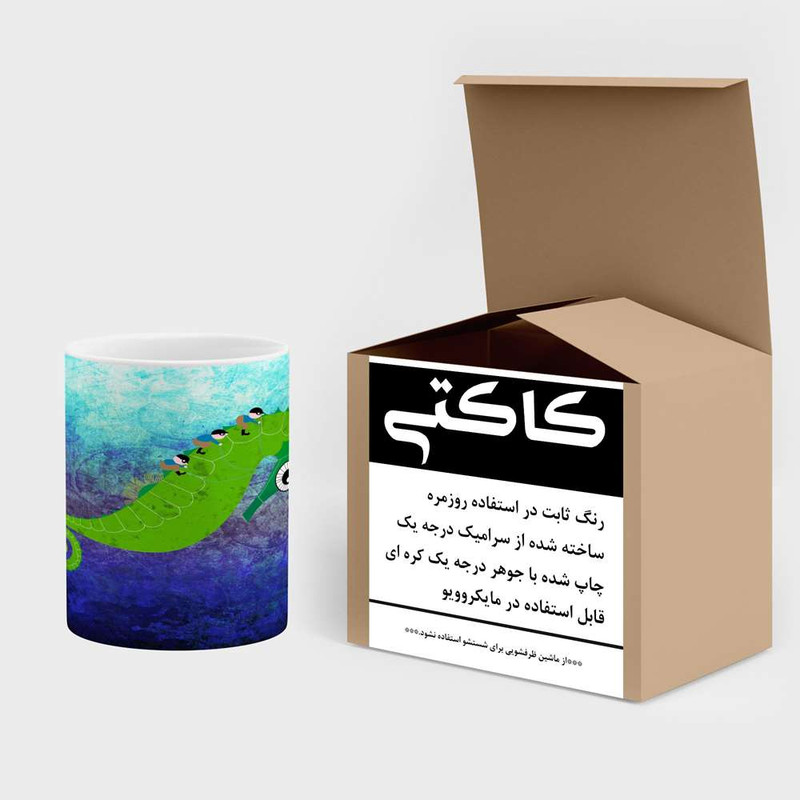 فاکس شاپ ماگ کاکتی مدل نقاشی کارتونی کد mgh18782
