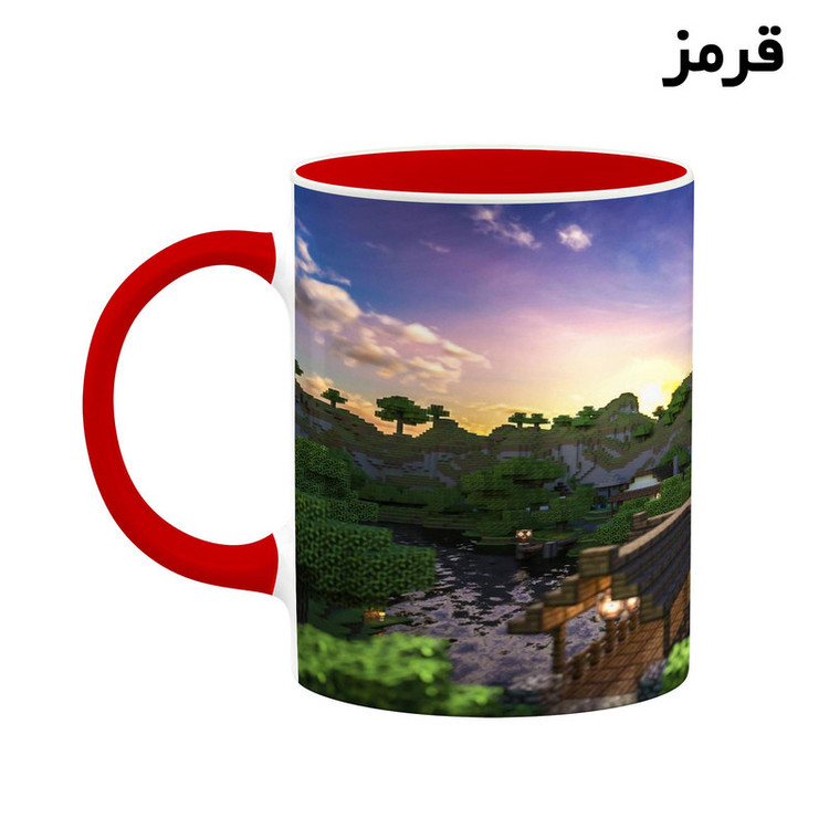 فاکس شاپ ماگ کاکتی طرح ماینکرافت minecraft مدل mgh41257