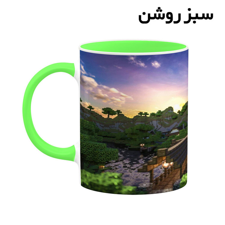 فاکس شاپ ماگ کاکتی طرح ماینکرافت minecraft مدل mgh41257
