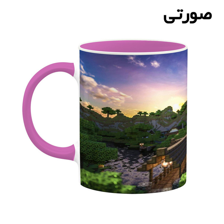 فاکس شاپ ماگ کاکتی طرح ماینکرافت minecraft مدل mgh41257