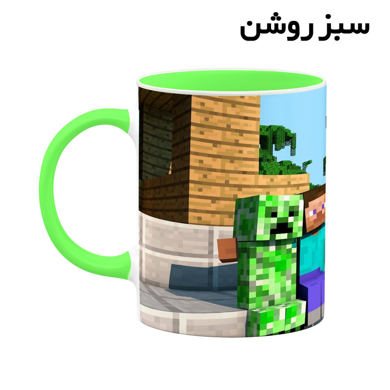 فاکس شاپ ماگ کاکتی طرح ماینکرافت minecraft مدل mgh41255
