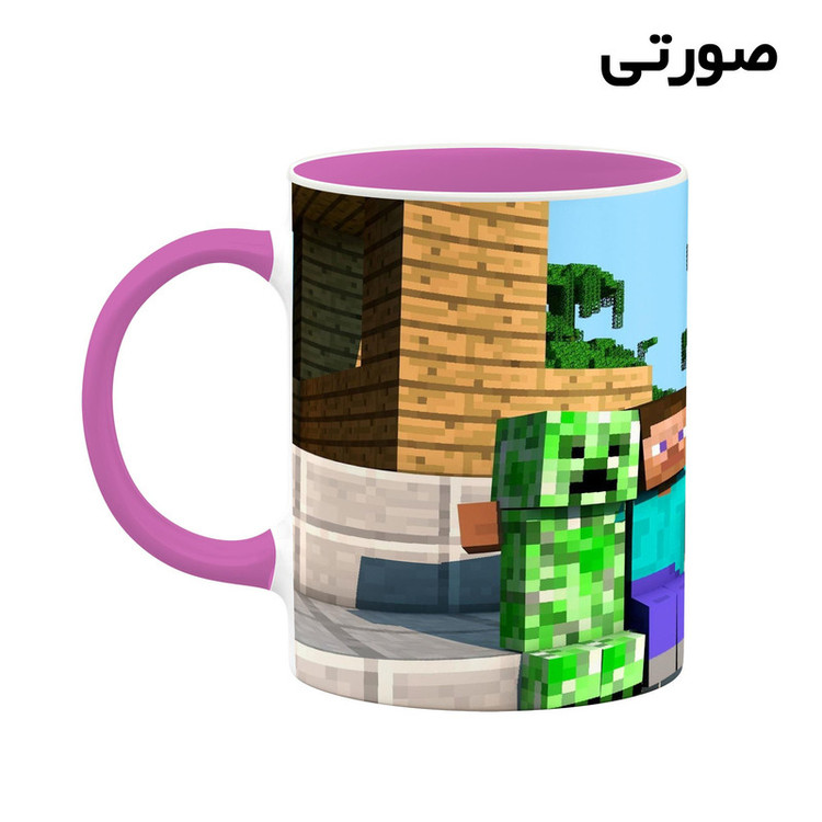 فاکس شاپ ماگ کاکتی طرح ماینکرافت minecraft مدل mgh41255