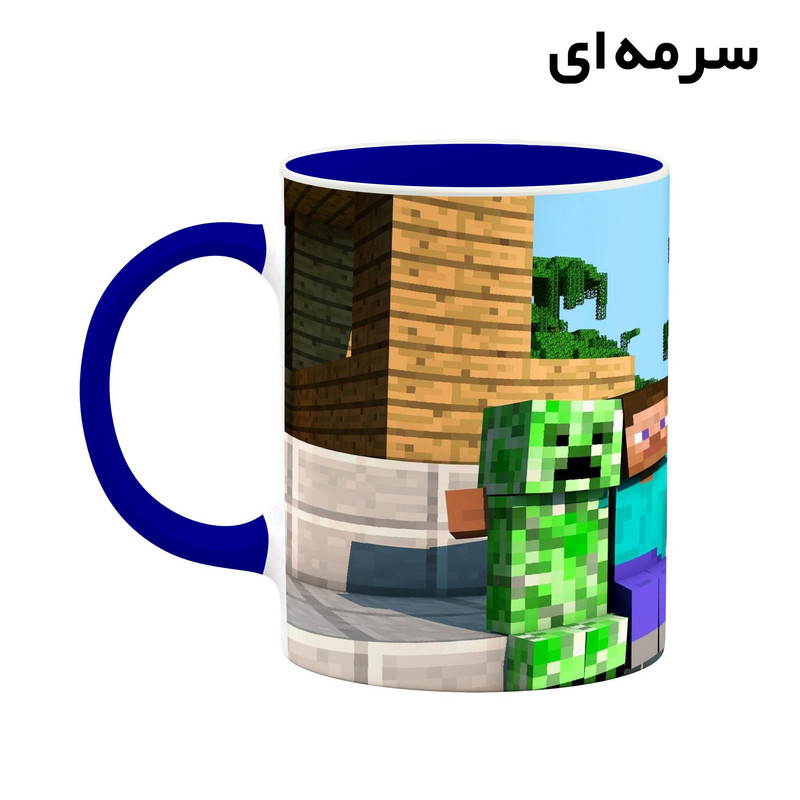 فاکس شاپ ماگ کاکتی طرح ماینکرافت minecraft مدل mgh41255