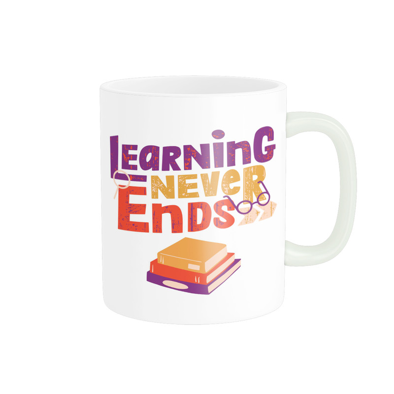 فاکس شاپ ماگ طرح LEARNING NEVER ENDS کد M59