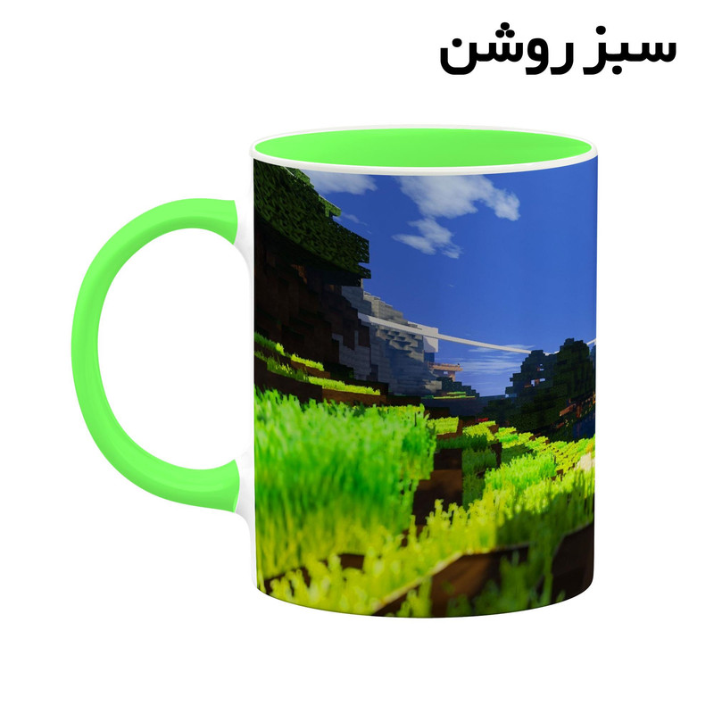 فاکس شاپ ماگ کاکتی طرح ماینکرافت minecraft مدل mgh41338