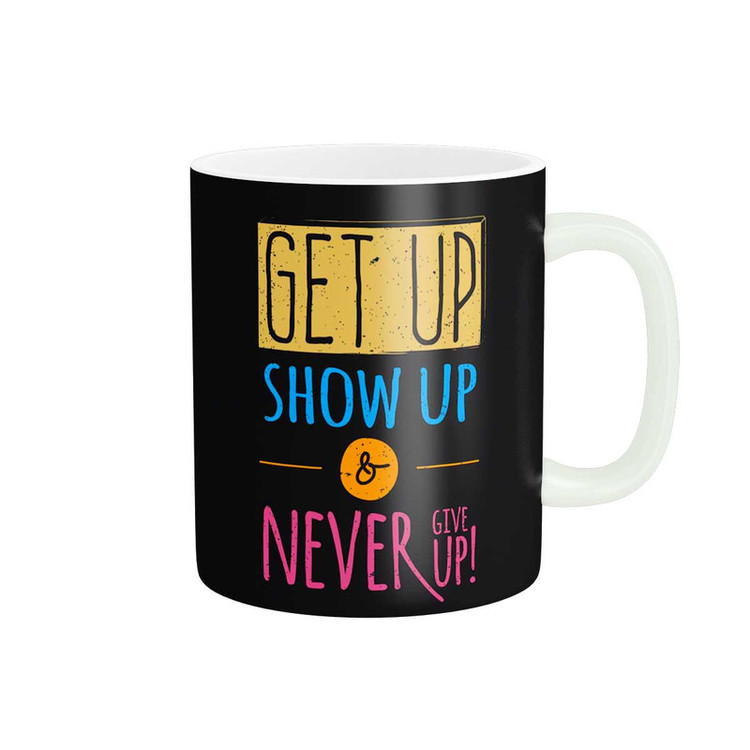 فاکس شاپ ماگ پاد آفرین طرح جمله انگیزشی Never give up کد 1998