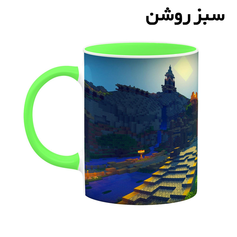 فاکس شاپ ماگ کاکتی طرح ماینکرافت minecraft مدل mgh41115