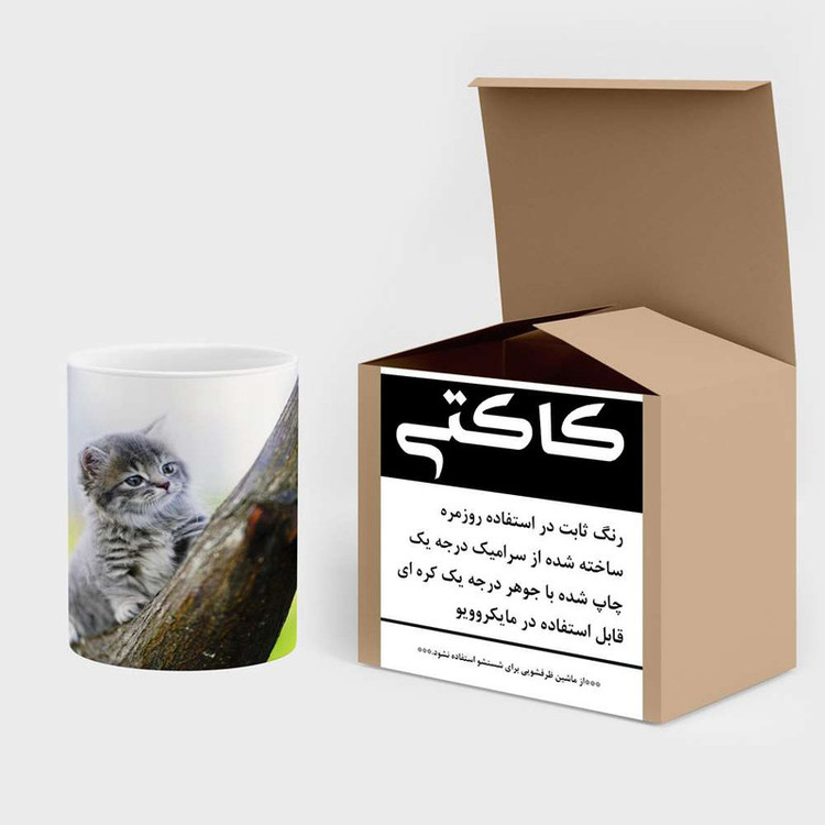 فاکس شاپ ماگ کاکتی مدل گربه کد mgh16637