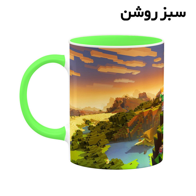 فاکس شاپ ماگ کاکتی طرح ماینکرافت minecraft مدل mgh41562