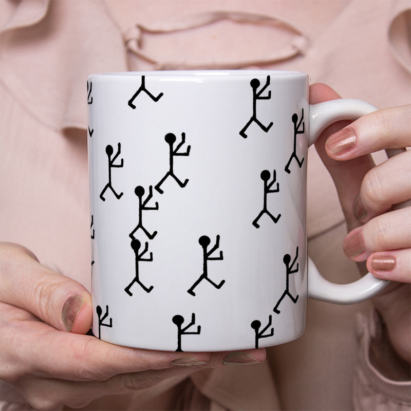 فاکس شاپ ماگ مدل stick men طرح 1