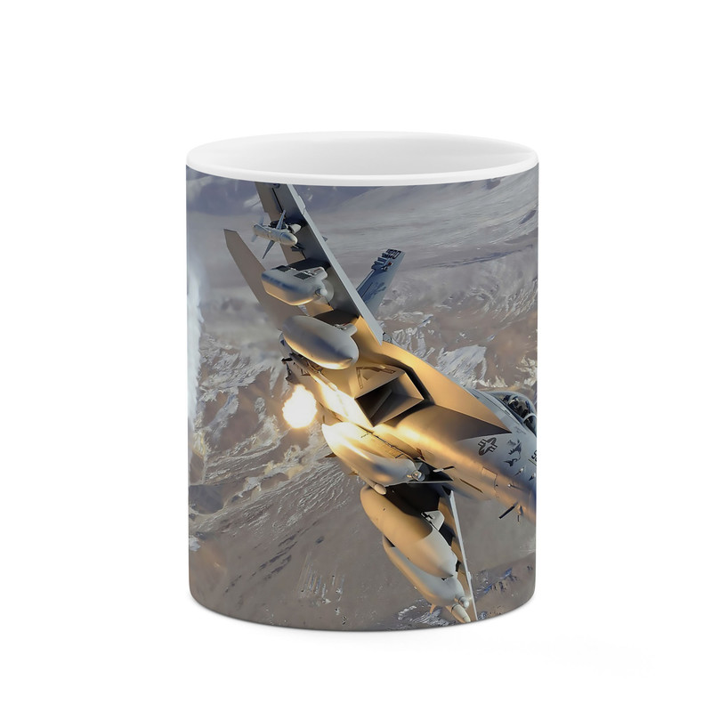 فاکس شاپ ماگ طرح هواپیمای جنگنده مدل mug03715