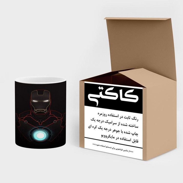 فاکس شاپ ماگ کاکتی مدل مرد آهنی Iron Man کد mgh39112