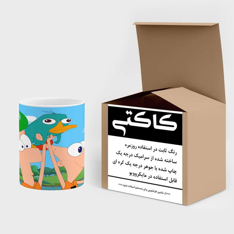 فاکس شاپ ماگ کاکتی مدل کارتون Phineas And Ferb کد mgh22914