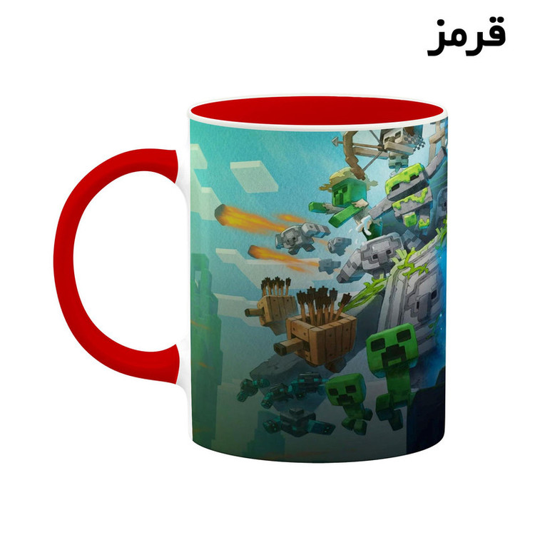 فاکس شاپ ماگ کاکتی طرح ماینکرافت minecraft مدل mgh41425