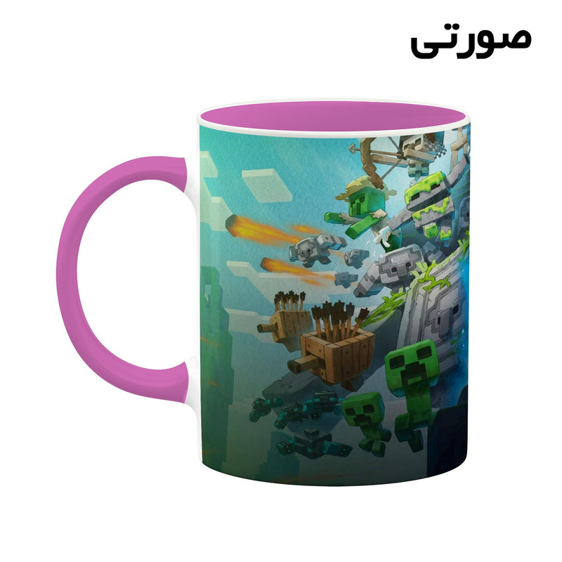 فاکس شاپ ماگ کاکتی طرح ماینکرافت minecraft مدل mgh41425
