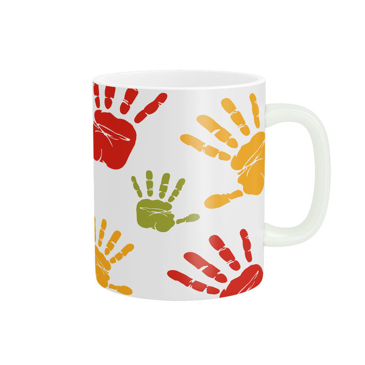 فاکس شاپ ماگ طرح COLOR HANDS کد M53