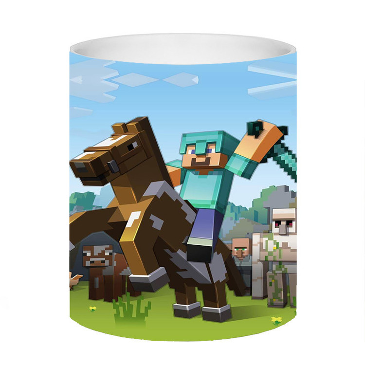 فاکس شاپ ماگ طرح بازی ماینکرافت و شمشیر و اسب minecraft کد 600
