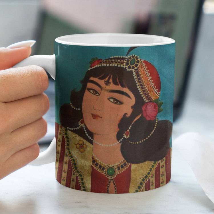 فاکس شاپ ماگ طرح قاجاری زن قاجاری 2 کد 01