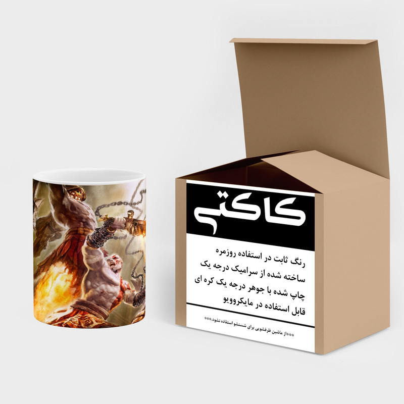 فاکس شاپ ماگ کاکتی طرح گاد آف وار God Of War مدل mgh40997