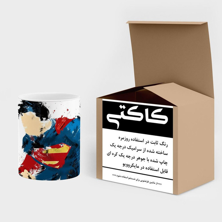 فاکس شاپ ماگ کاکتی مدل سوپرمن Superman کد mgh39982