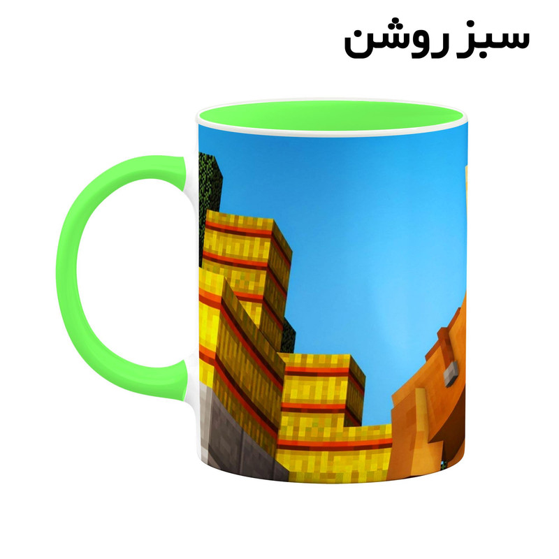 فاکس شاپ ماگ کاکتی طرح ماینکرافت minecraft مدل mgh41603