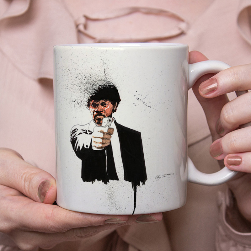 فاکس شاپ ماگ مدل pulp fiction طرح پالپ فیکشن 3