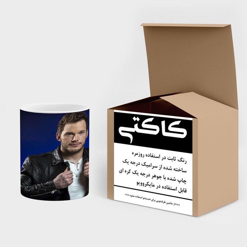 فاکس شاپ ماگ کاکتی طرح Chris Pratt مدل mgh25598