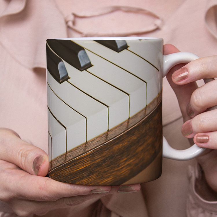 فاکس شاپ ماگ مدل پیانو طرح piano