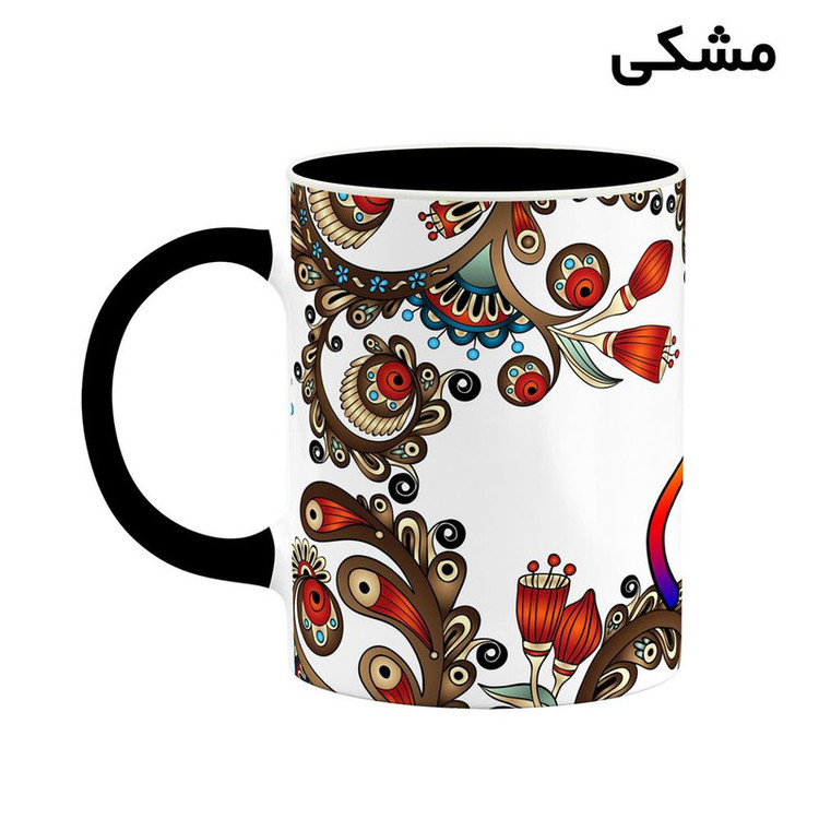 فاکس شاپ ماگ کاکتی مدل اسم لیام طرح سنتی گل و بته کد mgh46919