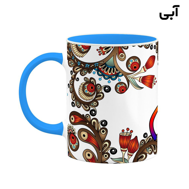 فاکس شاپ ماگ کاکتی مدل اسم لیام طرح سنتی گل و بته کد mgh46919