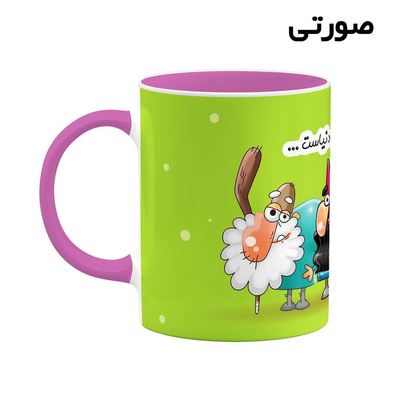 فاکس شاپ ماگ کاکتی طرح لیوان آکو مدل دیرین دیرین کد mgh55206