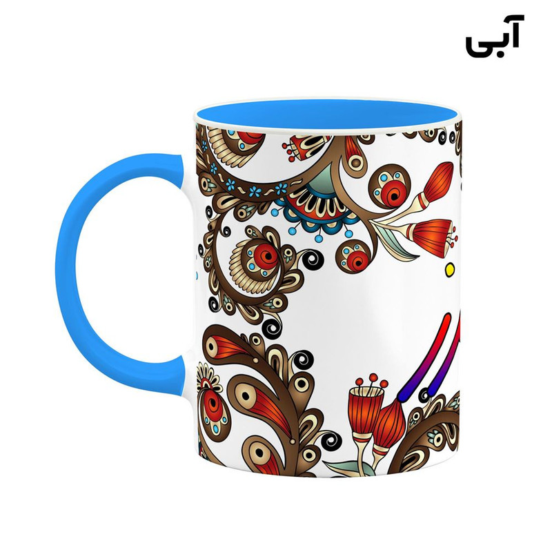فاکس شاپ ماگ کاکتی مدل اسم فرامرز طرح سنتی گل و بته کد mgh46330