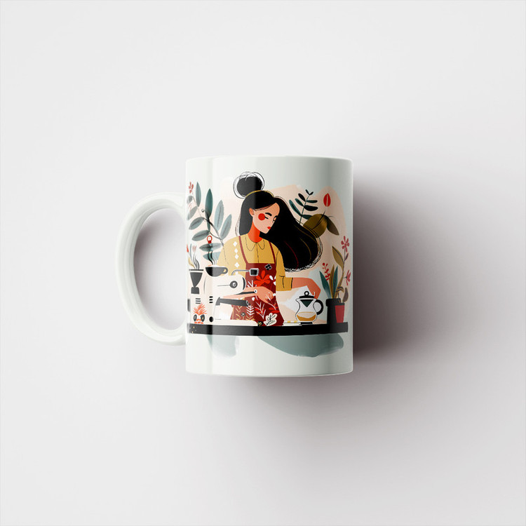 فاکس شاپ ماگ طرح Cafe کد 308
