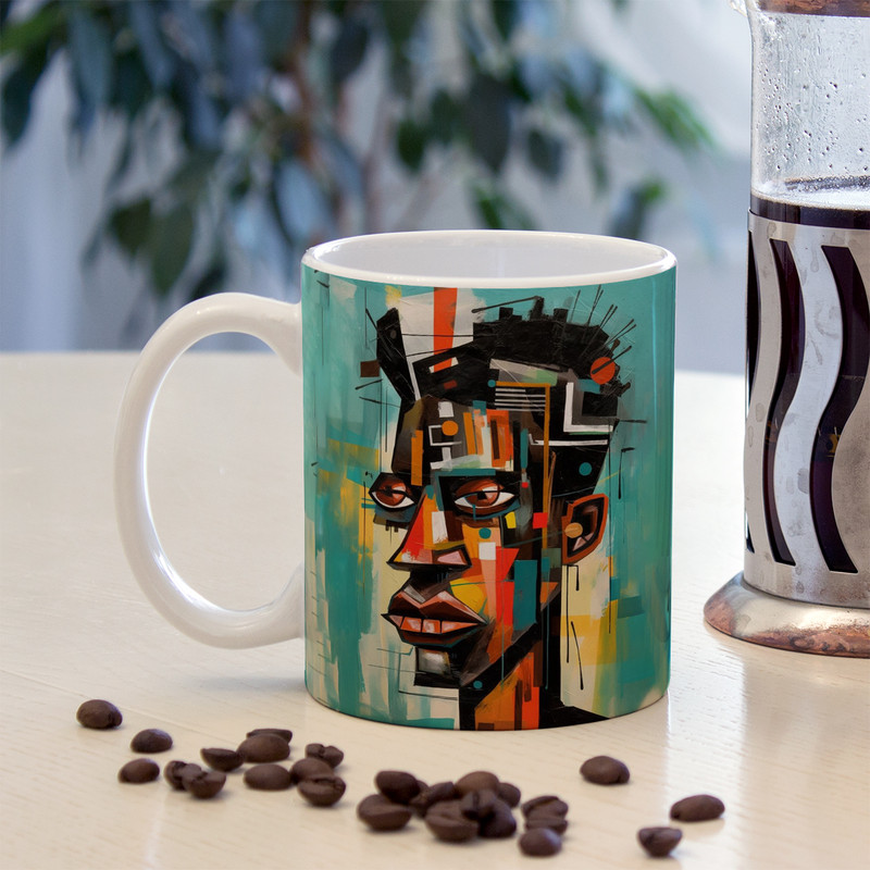 فاکس شاپ ماگ زیگورات مدل نقاشی مرد آفریقایی کد 2925